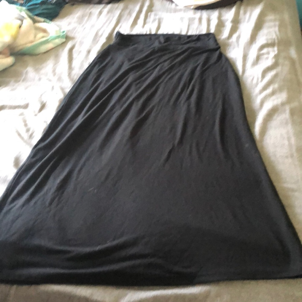 Black maxi skirt